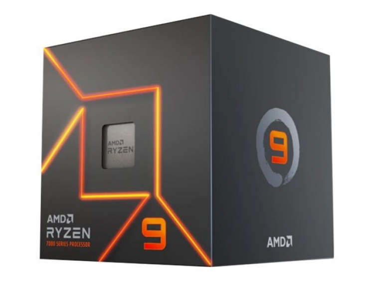 AMD CPU Ryzen 9 7900 3,7 GHz 12-kärnig AM5 (PIB - med kylare)