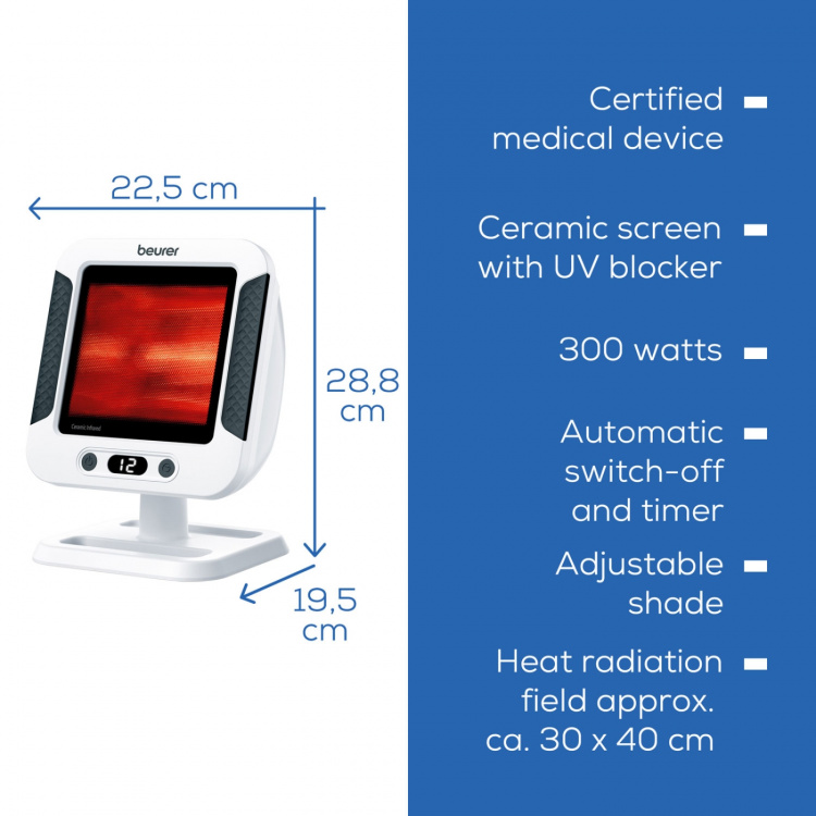 Beurer Infraröd lampa 300 watt IL 60 Beurer Infraröd lampa 300 watt IL 60