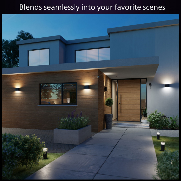 Philips Hue Dymera Vägglampa inom- och utomhus White and Color Ambiance Svart Philips Hue Dymera Vägglampa inom- och utomhus White and Color Ambiance Svart