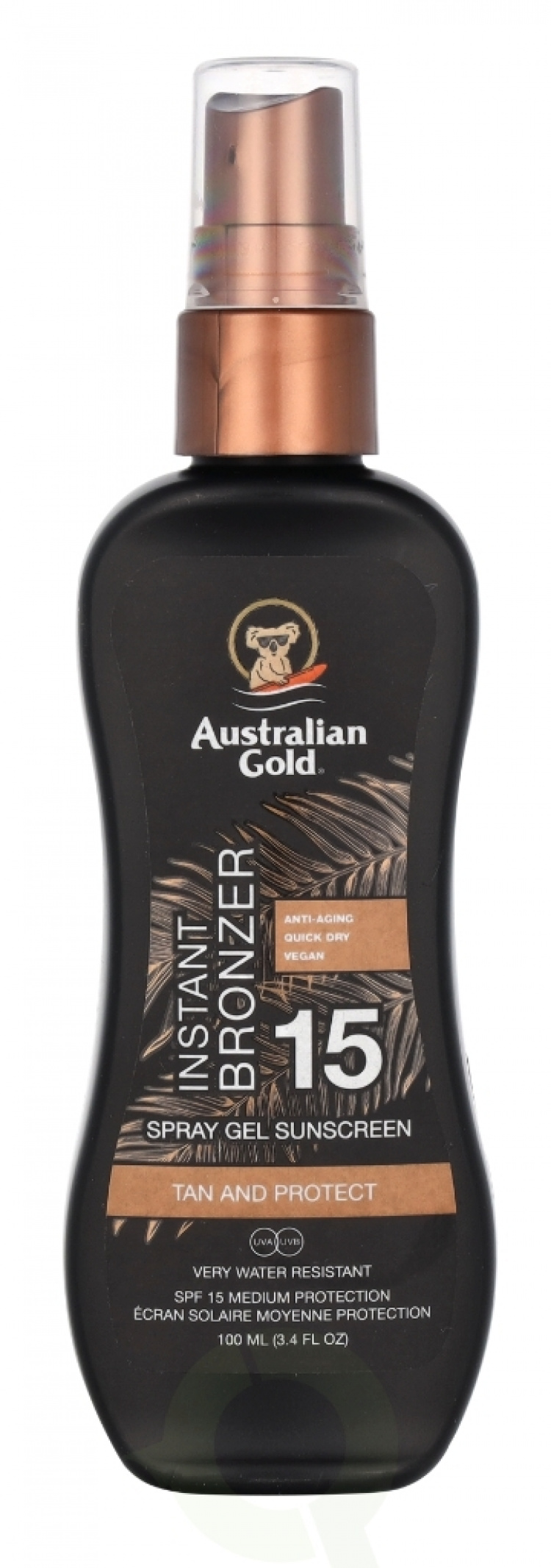 Australian Gold Spray Gel Instant Bronzer SPF15 100 ml