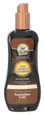 Australian Gold Accelerator Spray Gel 237 ml Dark Tanning + With Bronzers / Aloe Vera + Vitamine / Dark tanning Formula
