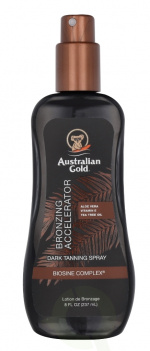 Australian Gold Accelerator Spray Gel 237 ml Dark Tanning + With Bronzers / Aloe Vera + Vitamine / Dark tanning Formula