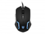Liocat MX 357C - Gamingmus med LED-Belysning, Svart