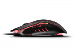 Liocat MX 557C - Gamingmus med LED-belysning, Svart