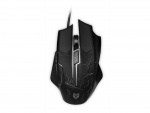 Liocat MX 557C - Gamingmus med LED-belysning, Svart