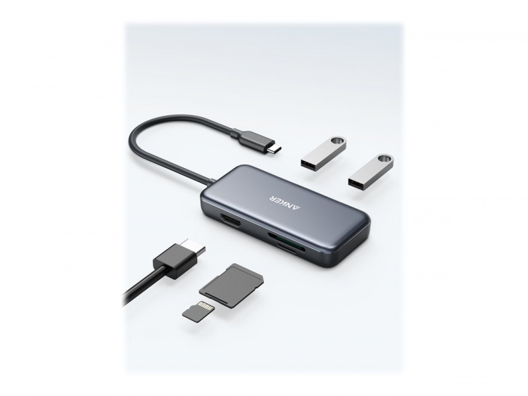 Anker USB C hub/adapter dockningsstation