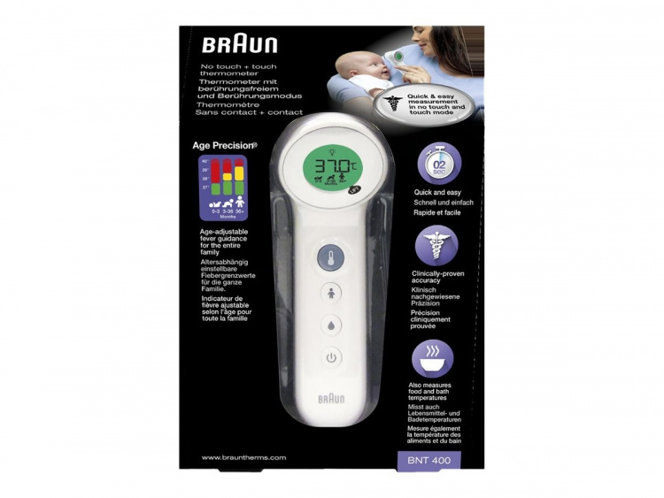 Braun BNT400WE Termometer utan beröring + beröring