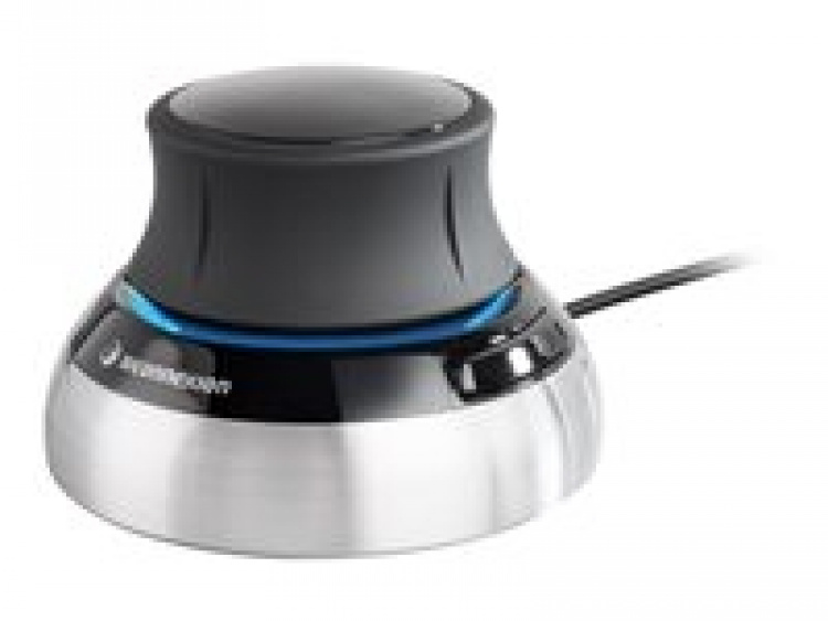 3Dconnexion SpaceMouse Compact Kabel Svart Silver 3Dconnexion SpaceMouse Compact Kabel Svart Silver