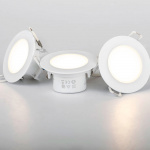 Llitt Doris 230V Dimbar downlight spotlight 3000K 400lm IP65 3-pack Vit