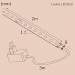 Llitt Louise Ledstrip kit COB-LED DOT IP20 2m??? 3000K??? Llitt Louise Ledstrip kit COB-LED DOT IP20 2m??? 3000K???
