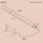 Llitt Louise Ledstrip kit COB-LED DOT IP20 5m??? 3000K??? Llitt Louise Ledstrip kit COB-LED DOT IP20 5m??? 3000K???