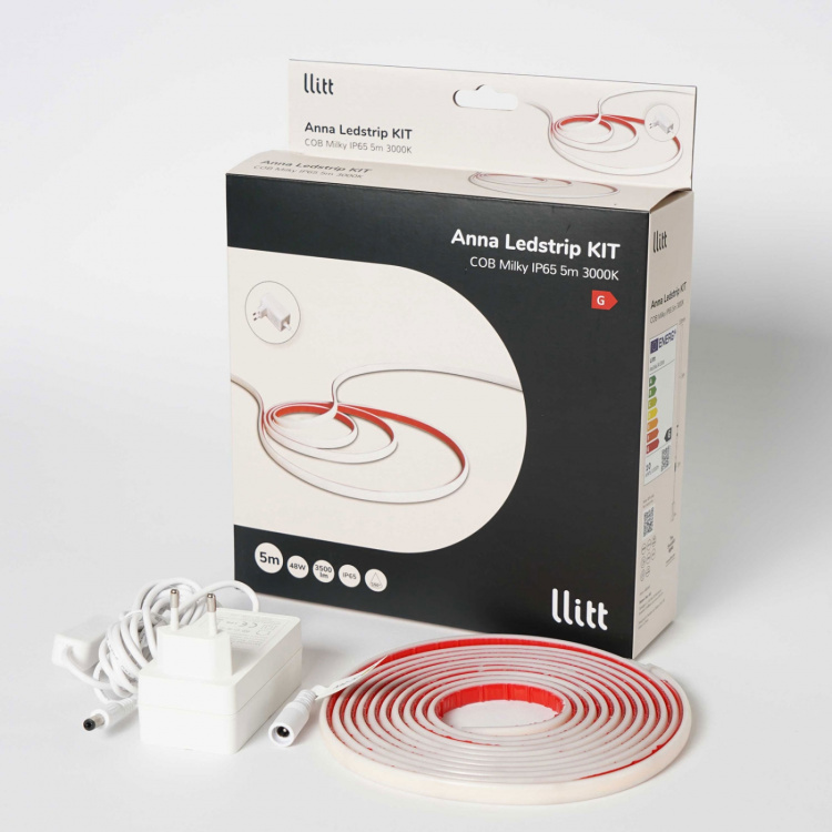 Llitt Anna Ledstrip kit COB-LED Milky IP65 5m?? 3000K??? Llitt Anna Ledstrip kit COB-LED Milky IP65 5m?? 3000K???