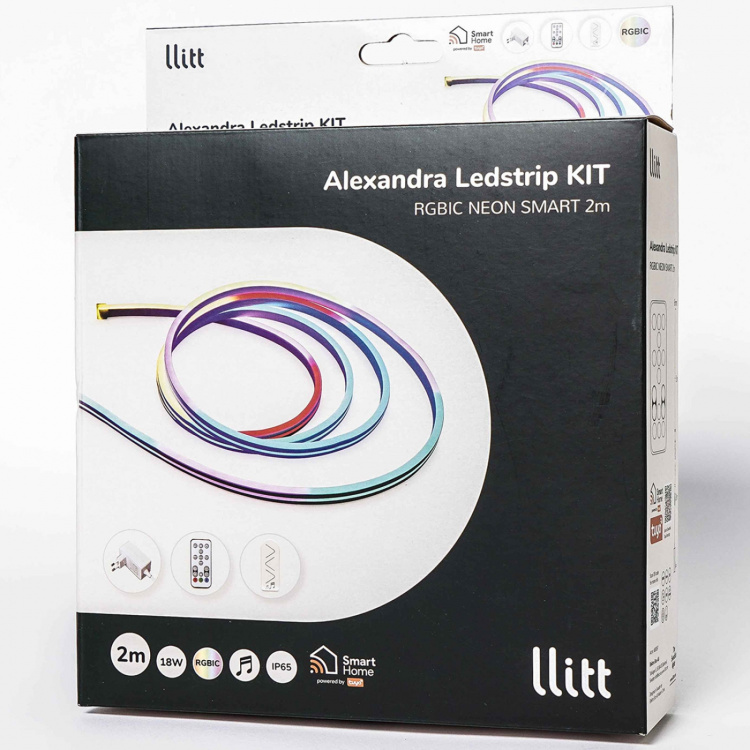 Llitt Alexandra Ledstrip kit RGBIC Neon IP65 Smart Tuya WiFi 2m??? Llitt Alexandra Ledstrip kit RGBIC Neon IP65 Smart Tuya WiFi 2m???