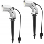 Llitt Allan Spotlight kit 2-pack inkl strömadapter 12V 3000K 10lm IP67