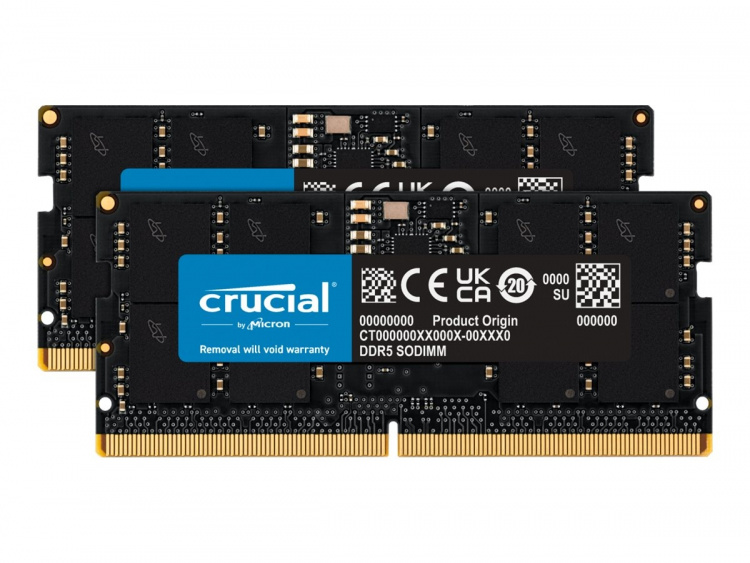 Crucial DDR5 32GB kit 4800MHz CL40 Non-ECC SO-DIMM 262-PIN