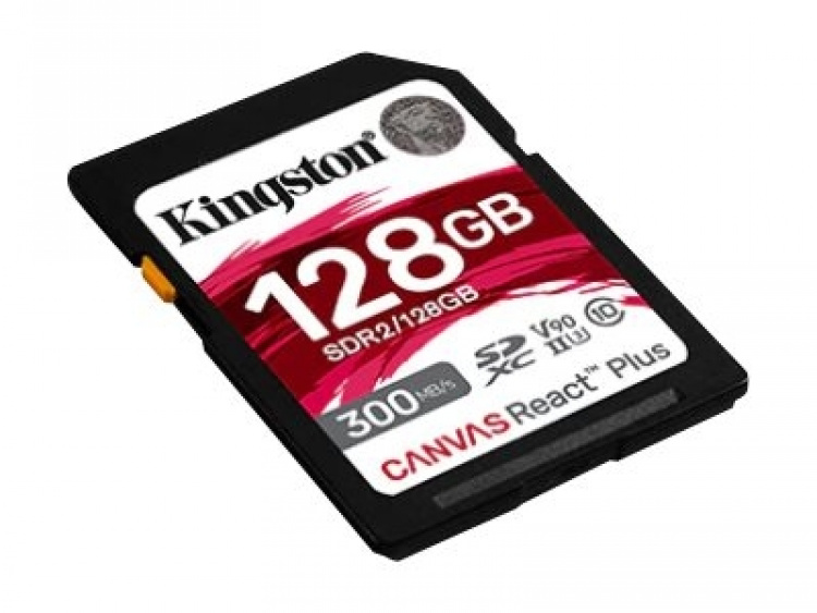 Kingston Canvas React Plus SDXC UHS-II Memory Card 128GB 300MB/s Kingston Canvas React Plus SDXC UHS-II Memory Card 128GB 300MB/s
