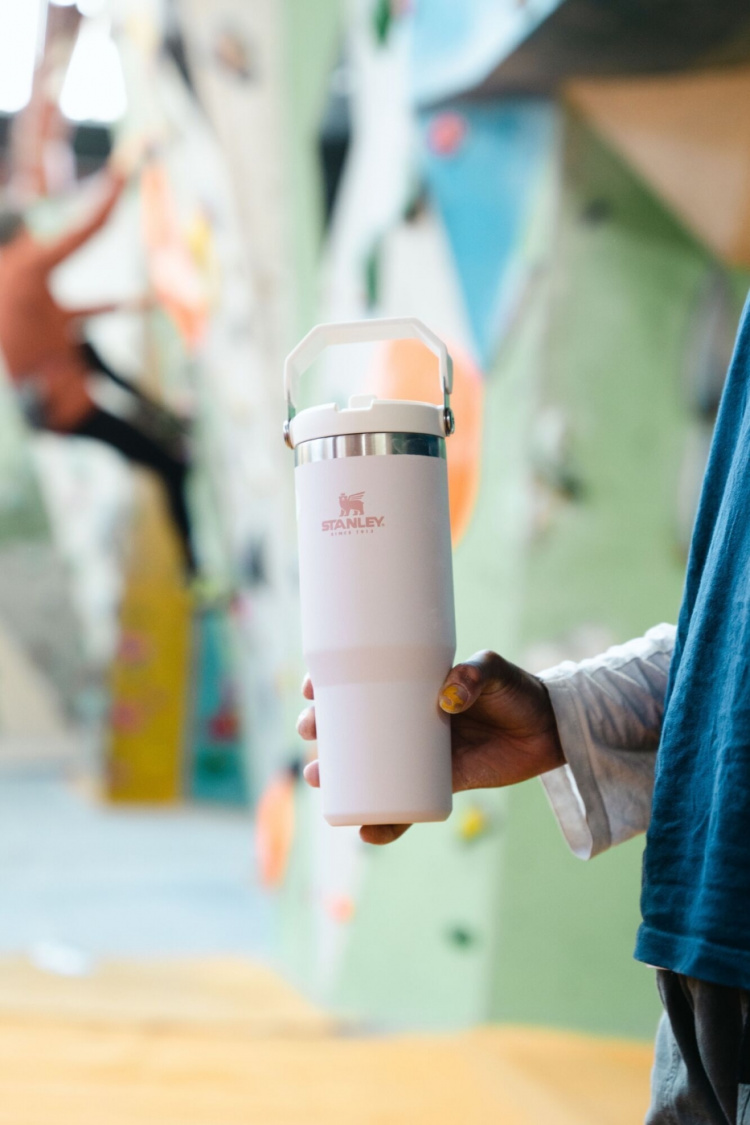 Stanley IceFlow termos med flipat sugrör, rosa, 890 ml