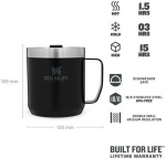 Stanley The Legendary Camp-mugg, svart, 350 ml