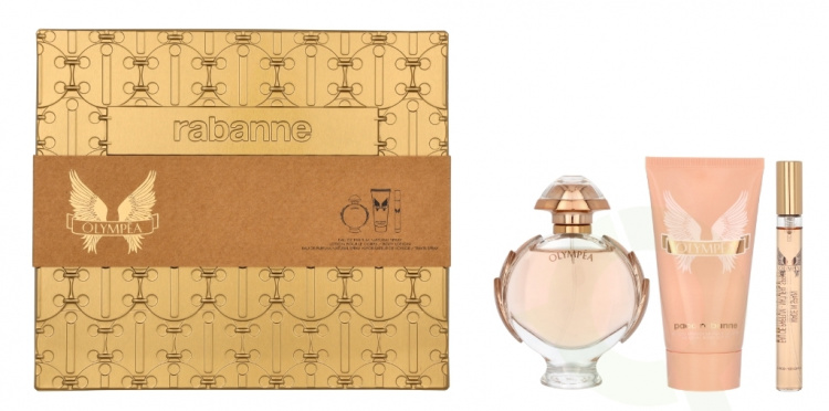 Paco Rabanne Olympea Giftset 135 ml Edp Spray 50ml/Travel Spray 10ml/Body Lotion 75ml