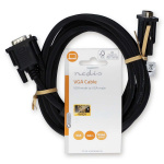 Nedis VGA-kabel | VGA Hane | VGA Hane | Nickelplaterad | Maximal upplösning: 1280x768 | 3.00 m | Rund | ABS | Svart | Label Nedis VGA-kabel | VGA Hane | VGA Hane | Nickelplaterad | Maximal upplösning: 1280x768 | 3.00 m | Rund | ABS | Svart | Label