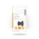 Nedis VGA-adapter | VGA Hane | DVI-I 24+5-Pin Hona | Nickelplaterad | Rak | ABS / Metall | Svart | Kuvert