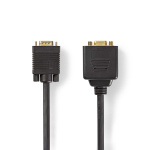 Nedis VGA-kabel | VGA Hane | 2x VGA hona | Guldplaterad | Maximal upplösning: 1280x768 | 0.20 m | Rund | ABS | Svart | Kuvert Nedis VGA-kabel | VGA Hane | 2x VGA hona | Guldplaterad | Maximal upplösning: 1280x768 | 0.20 m | Rund | ABS | Svart | Kuvert
