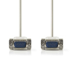 Nedis VGA-kabel | VGA Hane | VGA Hane | Nickelplaterad | Maximal upplösning: 1024x768 | 2.00 m | Rund | ABS | Elfenben | Label Nedis VGA-kabel | VGA Hane | VGA Hane | Nickelplaterad | Maximal upplösning: 1024x768 | 2.00 m | Rund | ABS | Elfenben | Label
