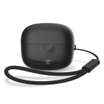 Nedis Fullt Trådlösa hörlurar | Bluetooth® | Maximal batteritid: 16 timmar | Tryck på Kontroll | Batteri hölje | Trådlöst laddningsfodral | Inbygd mikrofon | Stöd för röststyrning | Svart