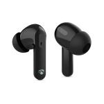 Nedis Fullt Trådlösa hörlurar | ANC (Active Noise Cancelling) | Bluetooth® | Batteri 1 driftstid standardanvändning: 1800 min | Tryck på Kontroll | Batteri hölje | Trådlöst laddningsfodral | Inbygd mikrofon | Stöd för röststyrning | Svart