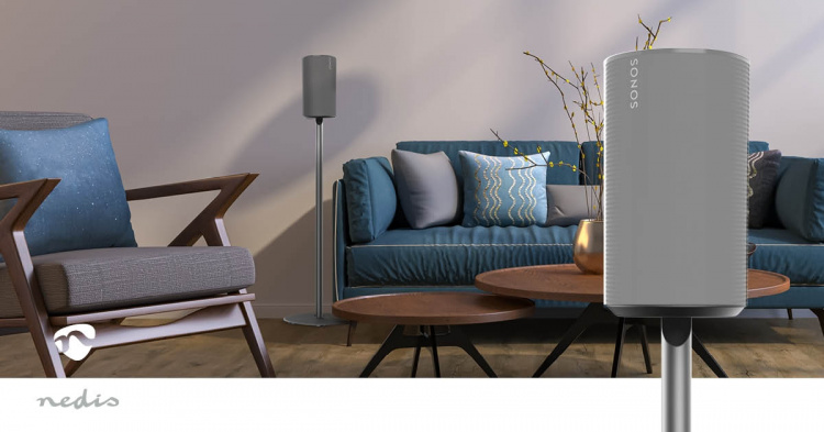 Nedis Högtalar Fäste | Kompatibel med: Sonos® Era100 | Ställ | 3 kg | Fast | ABS / Metall | Svart