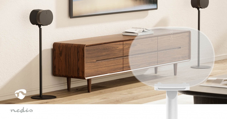 Nedis Högtalar Fäste | Kompatibel med: Sonos® Era300 | Ställ | 5 kg | Fast | ABS / Metall | Vit Nedis Högtalar Fäste | Kompatibel med: Sonos® Era300 | Ställ | 5 kg | Fast | ABS / Metall | Vit