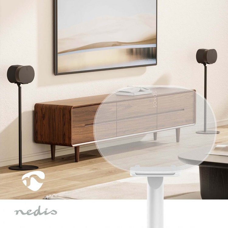 Nedis Högtalar Fäste | Kompatibel med: Sonos® Era300 | Ställ | 5 kg | Fast | ABS / Metall | Vit Nedis Högtalar Fäste | Kompatibel med: Sonos® Era300 | Ställ | 5 kg | Fast | ABS / Metall | Vit