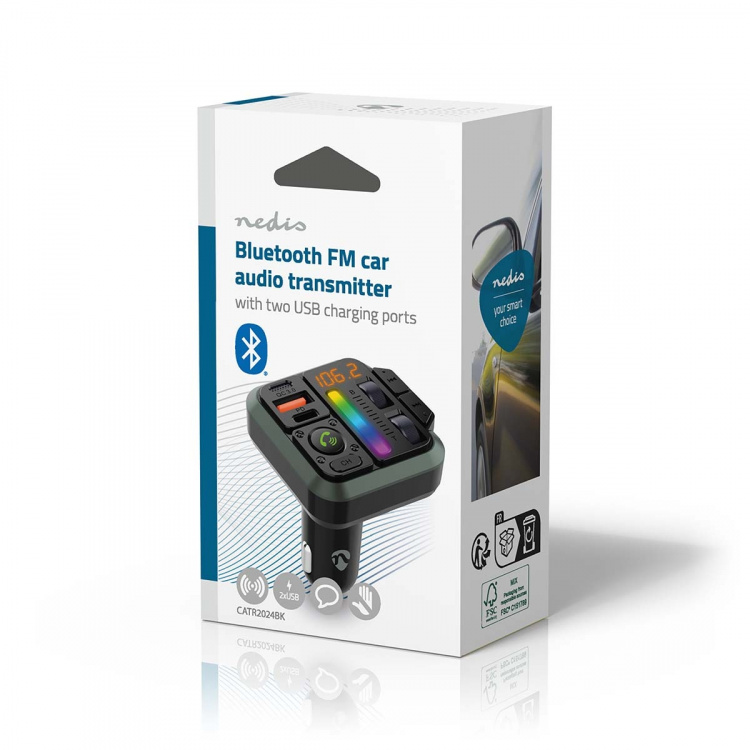 Nedis Bil FM-sändare | Fast | Högtalartelefon | 1  Nedis Bil FM-sändare | Fast | Högtalartelefon | 1