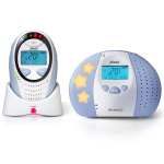 Alecto DBX-88 ECO Full Eco DECT babyvakt med display vit/blå
