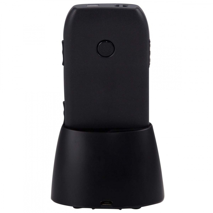 Fysic FM-7500 Enkel mobiltelefon för seniorer med SOS-panikknapp svart