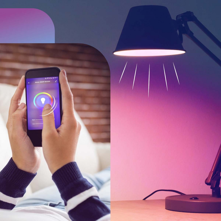 Alecto Smart LED-färglampa med Wi-Fi Alecto Smart LED-färglampa med Wi-Fi