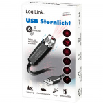 LogiLink LED Starlight 6st ljusmönster USB-A