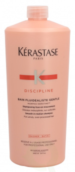 Kerastase Discipline Bain Fluidealiste 1000 ml Smooth-In-Motion Shampoo, For Unruly,Over-Processed Hair