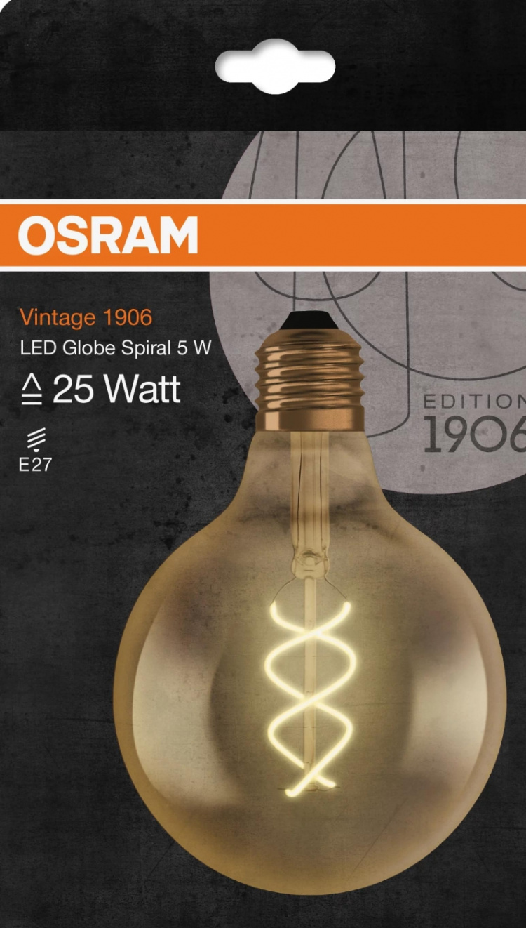 LEDVANCE LED 1906 Vintage globe 25W/820 fil spiral gold E27