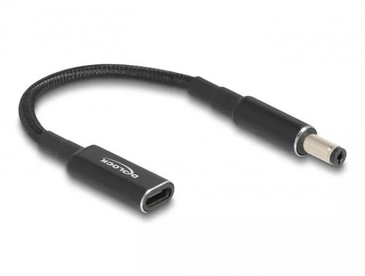 DeLOCK Laptop Charging Cable USB Type-C to 5.5 x 2.1 mm 15 cm