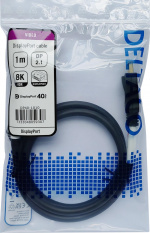 DELTACO DisplayPort cable, DP 2.1, DP40, 1,0m
