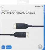 DELTACO Displayport 1.4 cable, AOC, 8K@30Hz, 20m, black