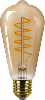 Philips Vintage LED-glödlampa, E27, 1800 K, dimbar
