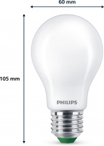 Philips Ultra Efficient LED-lampa, E27, 4000K, 840 lm
