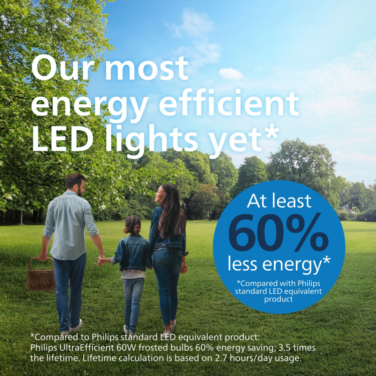 Philips Ultra Efficient LED-lampa, E27, 4000K, 840 lm