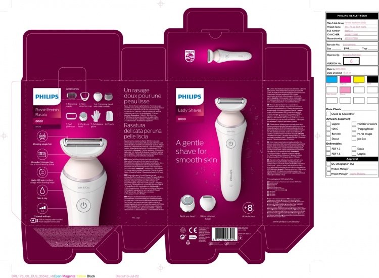 Philips SatinShave Prestige BRL176/00 rakapparat för damer