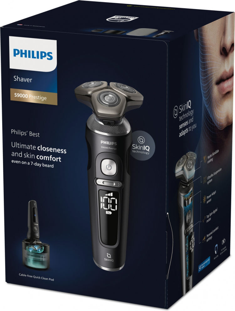 Philips Rakapparat S9000 Prestige SP9840/32 rakapparat med rengöringsstation
