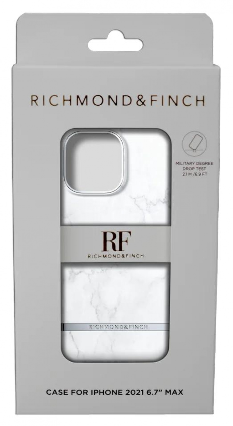 Richmond & Finch iPhone 13 Pro Max Freedom Case, White Marble