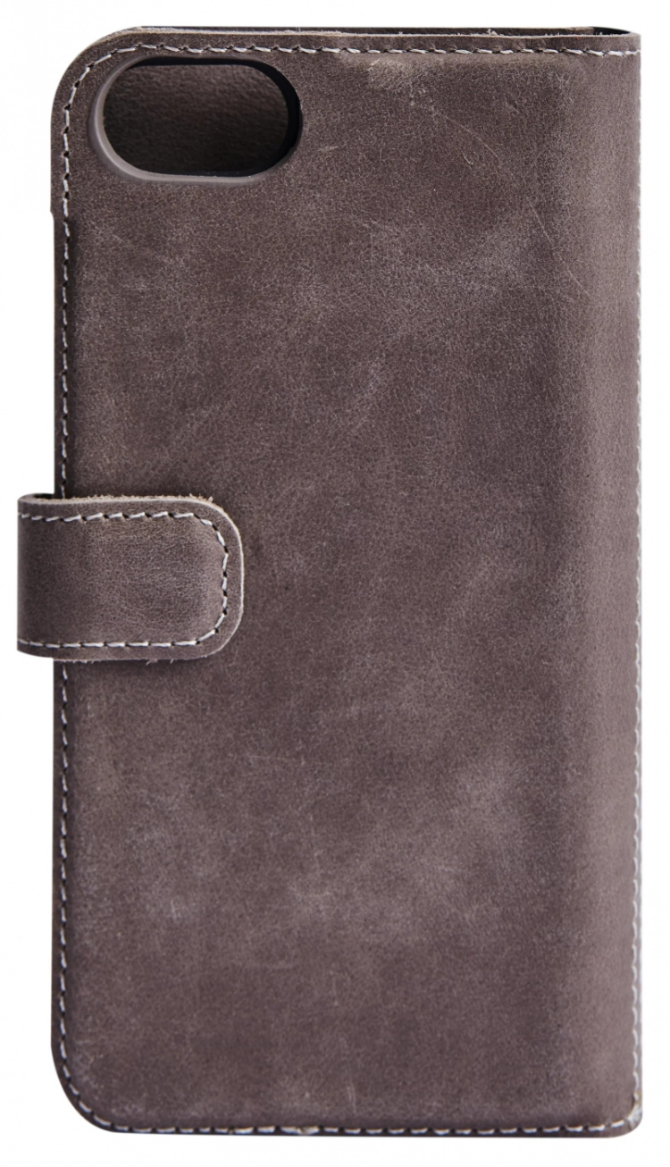 Essentials iPhone 6/7/8/SE (2020/2022) läderfodral, grå