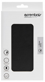 Essentials iPhone 13 Pro läderplånbok, avtagbar, Svart